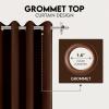 imageUtopia Bedding Blackout Curtains for Bedroom Grommet Window Curtains 84 Inch Length 2 Panels Thermal Insulated Drapes for Living Room Chocolate 52W x 84L InchesChocolate