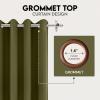 imageUtopia Bedding Blackout Curtains for Bedroom Grommet Window Curtains 84 Inch Length 2 Panels Thermal Insulated Drapes for Living Room Chocolate 52W x 84L InchesOlive