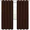 imageUtopia Bedding Blackout Curtains for Bedroom Grommet Window Curtains 84 Inch Length 2 Panels Thermal Insulated Drapes for Living Room Chocolate 52W x 84L InchesChocolate