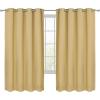 imageUtopia Bedding Blackout Curtains for Bedroom Grommet Window Curtains 84 Inch Length 2 Panels Thermal Insulated Drapes for Living Room Chocolate 52W x 84L InchesBiscotti Beige