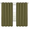 imageUtopia Bedding Blackout Curtains for Bedroom Grommet Window Curtains 84 Inch Length 2 Panels Thermal Insulated Drapes for Living Room Chocolate 52W x 84L InchesOlive