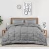 imageUtopia Bedding  Comforter Set with 2 Pillow Shams  3 Pieces Bedding Comforter Sets  Down Alternative Comforter  Soft and Comfortable  Machine Washable Arrow White Queen