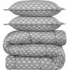 imageUtopia Bedding  Comforter Set with 2 Pillow Shams  3 Pieces Bedding Comforter Sets  Down Alternative Comforter  Soft and Comfortable  Machine Washable Arrow White Queen