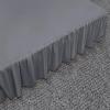 imageUtopia Bedding Bed Ruffle  Dust Ruffle  Easy Fit with 15 Inch Tailored Drop  Hotel Quality Shrinkage and Fade Resistant Twin Grey
