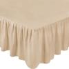imageUtopia Bedding Bed Ruffle  Easy Fit with 16 Inch Tailored Drop  Hotel Quality Shrinkage and Fade Resistant King Beige