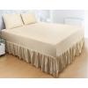 imageUtopia Bedding Bed Ruffle  Easy Fit with 16 Inch Tailored Drop  Hotel Quality Shrinkage and Fade Resistant King Beige