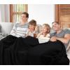 imageUtopia Bedding Knit Blanket Queen Size 90x90 Inches Grey Soft Lightweight Jersey Breathable Sweatshirt Blanket for BedCouch ampamp SofaBlack