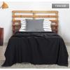 imageUtopia Bedding Knit Blanket Queen Size 90x90 Inches Grey Soft Lightweight Jersey Breathable Sweatshirt Blanket for BedCouch ampamp SofaBlack