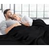 imageUtopia Bedding Knit Blanket Queen Size 90x90 Inches Grey Soft Lightweight Jersey Breathable Sweatshirt Blanket for BedCouch ampamp SofaBlack