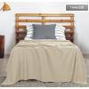 imageUtopia Bedding Knit Blanket Queen Size 90x90 Inches Grey Soft Lightweight Jersey Breathable Sweatshirt Blanket for BedCouch ampamp SofaCamel