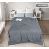 imageUtopia Bedding Knit Blanket Queen Size 90x90 Inches Grey Soft Lightweight Jersey Breathable Sweatshirt Blanket for BedCouch ampamp SofaGrey