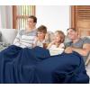 imageUtopia Bedding Knit Blanket Queen Size 90x90 Inches Grey Soft Lightweight Jersey Breathable Sweatshirt Blanket for BedCouch ampamp SofaNavy