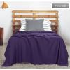 imageUtopia Bedding Knit Blanket Queen Size 90x90 Inches Grey Soft Lightweight Jersey Breathable Sweatshirt Blanket for BedCouch ampamp SofaPurple