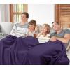 imageUtopia Bedding Knit Blanket Queen Size 90x90 Inches Grey Soft Lightweight Jersey Breathable Sweatshirt Blanket for BedCouch ampamp SofaPurple