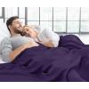 imageUtopia Bedding Knit Blanket Queen Size 90x90 Inches Grey Soft Lightweight Jersey Breathable Sweatshirt Blanket for BedCouch ampamp SofaPurple