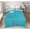 imageUtopia Bedding Knit Blanket Queen Size 90x90 Inches Grey Soft Lightweight Jersey Breathable Sweatshirt Blanket for BedCouch ampamp SofaTurquoise