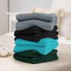 imageUtopia Bedding Knit Blanket Queen Size 90x90 Inches Grey Soft Lightweight Jersey Breathable Sweatshirt Blanket for BedCouch ampamp SofaTurquoise
