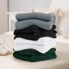 imageUtopia Bedding Knit Blanket Queen Size 90x90 Inches Grey Soft Lightweight Jersey Breathable Sweatshirt Blanket for BedCouch ampamp SofaWhite