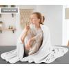 imageUtopia Bedding Knit Blanket Queen Size 90x90 Inches Grey Soft Lightweight Jersey Breathable Sweatshirt Blanket for BedCouch ampamp SofaWhite