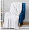 imageUtopia Bedding Knit Blanket Queen Size 90x90 Inches Grey Soft Lightweight Jersey Breathable Sweatshirt Blanket for BedCouch ampamp SofaWhite
