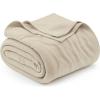 imageUtopia Bedding Knit Blanket Queen Size 90x90 Inches Grey Soft Lightweight Jersey Breathable Sweatshirt Blanket for BedCouch ampamp SofaCamel