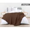 imageUtopia Bedding White 100 Cotton Waffle Blanket 300 GSM King  90x108 Inch Soft Lightweight Breathable Bed Blanket for All SeasonBrown