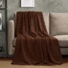 imageUtopia Bedding White 100 Cotton Waffle Blanket 300 GSM King  90x108 Inch Soft Lightweight Breathable Bed Blanket for All SeasonBrown