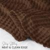 imageUtopia Bedding White 100 Cotton Waffle Blanket 300 GSM King  90x108 Inch Soft Lightweight Breathable Bed Blanket for All SeasonBrown
