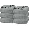 imageUtopia Bedding White 100 Cotton Waffle Blanket 300 GSM King  90x108 Inch Soft Lightweight Breathable Bed Blanket for All SeasonCool Grey