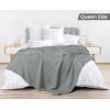 imageUtopia Bedding White 100 Cotton Waffle Blanket 300 GSM King  90x108 Inch Soft Lightweight Breathable Bed Blanket for All SeasonCool Grey