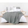 imageUtopia Bedding White 100 Cotton Waffle Blanket 300 GSM King  90x108 Inch Soft Lightweight Breathable Bed Blanket for All SeasonCool Grey