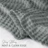 imageUtopia Bedding White 100 Cotton Waffle Blanket 300 GSM King  90x108 Inch Soft Lightweight Breathable Bed Blanket for All SeasonCool Grey