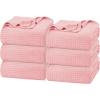 imageUtopia Bedding White 100 Cotton Waffle Blanket 300 GSM King  90x108 Inch Soft Lightweight Breathable Bed Blanket for All SeasonDusky Pink
