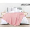 imageUtopia Bedding White 100 Cotton Waffle Blanket 300 GSM King  90x108 Inch Soft Lightweight Breathable Bed Blanket for All SeasonDusky Pink