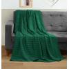 imageUtopia Bedding White 100 Cotton Waffle Blanket 300 GSM King  90x108 Inch Soft Lightweight Breathable Bed Blanket for All SeasonForest Green