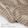 imageUtopia Bedding White 100 Cotton Waffle Blanket 300 GSM King  90x108 Inch Soft Lightweight Breathable Bed Blanket for All SeasonKhaki