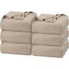 imageUtopia Bedding White 100 Cotton Waffle Blanket 300 GSM King  90x108 Inch Soft Lightweight Breathable Bed Blanket for All SeasonKhaki