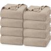 imageUtopia Bedding White 100 Cotton Waffle Blanket 300 GSM King  90x108 Inch Soft Lightweight Breathable Bed Blanket for All SeasonKhaki