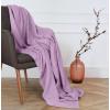 imageUtopia Bedding White 100 Cotton Waffle Blanket 300 GSM King  90x108 Inch Soft Lightweight Breathable Bed Blanket for All SeasonLavender