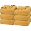 imageUtopia Bedding White 100 Cotton Waffle Blanket 300 GSM King  90x108 Inch Soft Lightweight Breathable Bed Blanket for All SeasonMustard