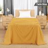 imageUtopia Bedding White 100 Cotton Waffle Blanket 300 GSM King  90x108 Inch Soft Lightweight Breathable Bed Blanket for All SeasonMustard