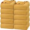 imageUtopia Bedding White 100 Cotton Waffle Blanket 300 GSM King  90x108 Inch Soft Lightweight Breathable Bed Blanket for All SeasonMustard
