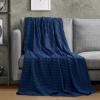 imageUtopia Bedding White 100 Cotton Waffle Blanket 300 GSM King  90x108 Inch Soft Lightweight Breathable Bed Blanket for All SeasonNavy