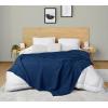 imageUtopia Bedding White 100 Cotton Waffle Blanket 300 GSM King  90x108 Inch Soft Lightweight Breathable Bed Blanket for All SeasonNavy