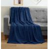 imageUtopia Bedding White 100 Cotton Waffle Blanket 300 GSM King  90x108 Inch Soft Lightweight Breathable Bed Blanket for All SeasonNavy