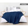 imageUtopia Bedding White 100 Cotton Waffle Blanket 300 GSM King  90x108 Inch Soft Lightweight Breathable Bed Blanket for All SeasonNavy