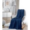 imageUtopia Bedding White 100 Cotton Waffle Blanket 300 GSM King  90x108 Inch Soft Lightweight Breathable Bed Blanket for All SeasonNavy
