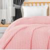 imageUtopia Bedding White 100 Cotton Waffle Blanket 300 GSM King  90x108 Inch Soft Lightweight Breathable Bed Blanket for All SeasonPink