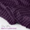 imageUtopia Bedding White 100 Cotton Waffle Blanket 300 GSM King  90x108 Inch Soft Lightweight Breathable Bed Blanket for All SeasonPlum