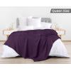 imageUtopia Bedding White 100 Cotton Waffle Blanket 300 GSM King  90x108 Inch Soft Lightweight Breathable Bed Blanket for All SeasonPlum